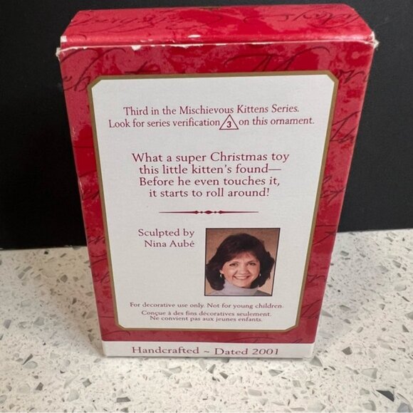 NEW Vintage 2001 HALLMARK Mischievous Kittens Keepsake Ornament Cat Hamster #3 - Picture 7 of 14